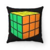 Rubik's Cube Pillow Solved Rubik's Cube Throw Pillow