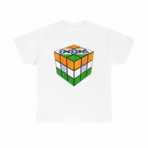 Rubik's Cube Shirt Indian Flag Adult