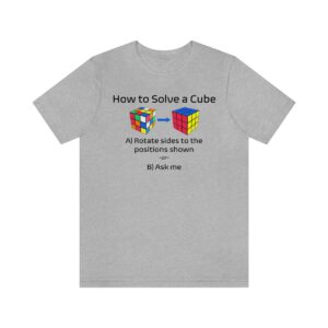 Rubik's Cube Shirt How To Solve A Cube Adult