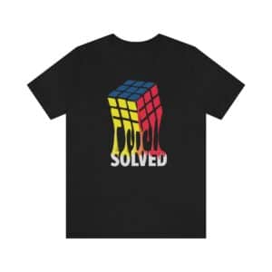 Rubik's Cube Shirt Melting Solved Adult