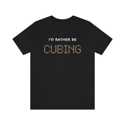 Rubik's Cube T-Shirt Id Rather Be Cubing Adult