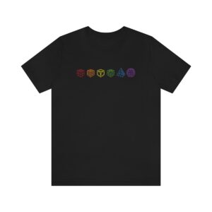 Rubik's Cube shirt Rainbow Cube LineUp Adult