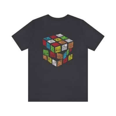 Rubik's Cube Shirt Doodle Cube Adult