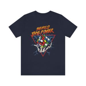 Rubik's Cube T-Shirt Behold The Power Adult