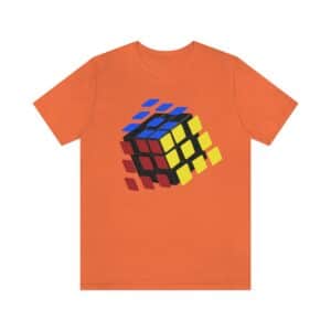Rubik's Cube Shirt Stickers Flying Adult