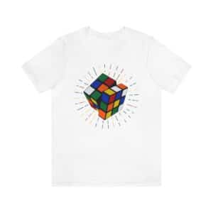Rubik's Cube Shirt Radiating Cube Adult