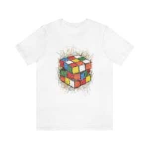 Rubik's Cube T-Shirt Scribble Cube Adult