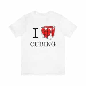 Rubik's Cube T-Shirt I Heart Cubing Adult