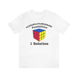 Rubik's Cube Shirt 43 Quintillion Adult