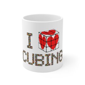 Rubik's Cube Mug I Heart Cubing
