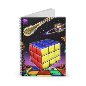 Rubik's Cube Notebook Psychedelic