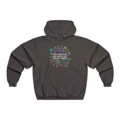 Rubik's Cube Hoodie Sweatshirt Yes I really All These Cubes Adult