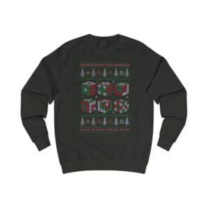 Rubik's Cube Ugly Christmas Sweater 6 Cubes Sweatshirt