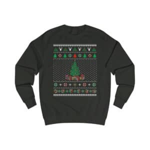 Rubik's Cube Ugly Christmas Sweater Tree with Cube Presents Sweatshirt
