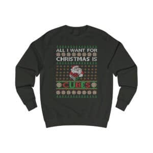 Rubik's Cube Ugly Christmas Sweater All I want for Christmas is CUBES Sweatshirt
