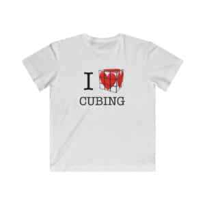 Rubik's Cube T-Shirt I Heart Cubing Youth