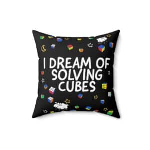 Rubik's Cube Pillow I Dream of Solving Cubes