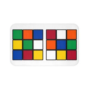 Rubik's Cube Bath Mat 2 big cubes