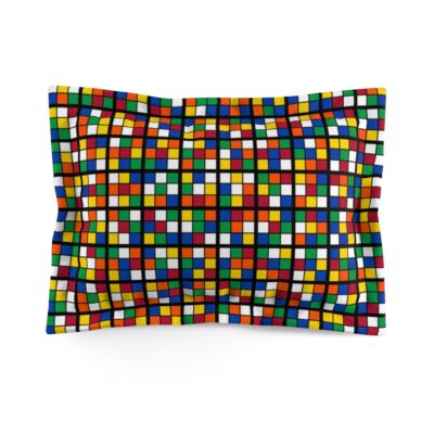 Rubik's Cube Pillow Sham Colorful