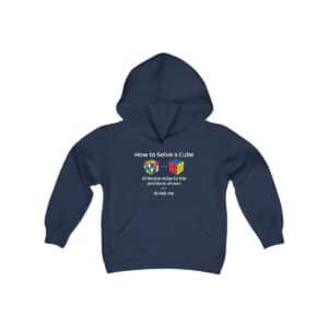 Rubik's Cube Hoodie Sweatshirt How To Solve a Cube Youth