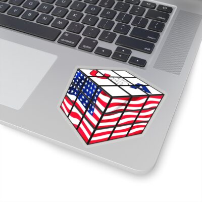 Rubik's Cube Sticker USA Flag Cube