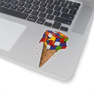 Rubik's Cube Sticker Melting Ice Cream