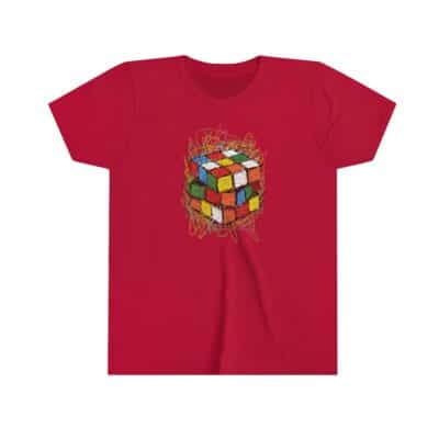 Rubik's Cube Shirt Scribble Cube Youth