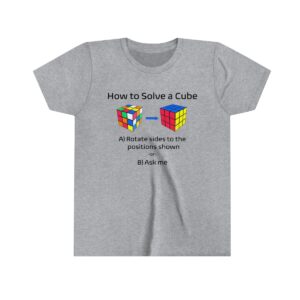 Rubik's Cube T-Shirt How To Solve A Cube Youth