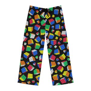 Rubik's Cube Pajama Pants Cubes All Over