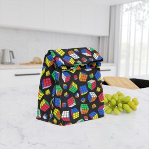 Rubik's Cube Lunch Bag Cubes All Over