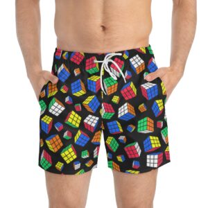 Rubik's Cube Bathing Suit Cubes All Over