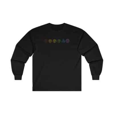 Rainbow Cube LineUp Long Sleeve Shirt