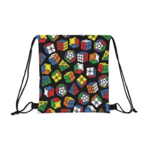 Rubik's Cube, Pyraminx, Megaminx and More Drawstring Bag