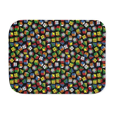 Rubik's Cubes, Pyraminx, Megaminx, Skewb fleece blanket