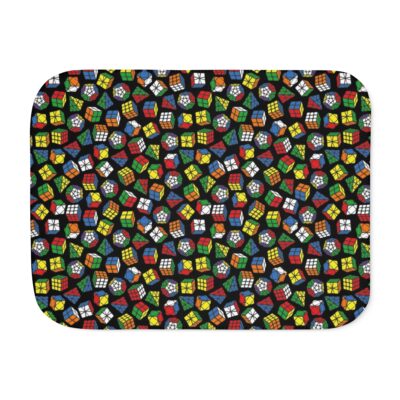 Rubik's Cubes, Pyraminx, Megaminx, Skewb fleece blanket
