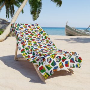 Rubik's Cube Beach Towel Pyraminx Megaminx