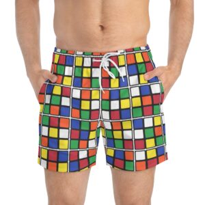 Rubik's Cube bathing suit scrambled