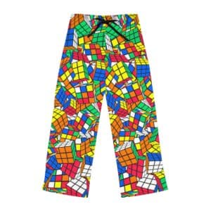 Rubik's Cube Pajama pants womens piles of cubes