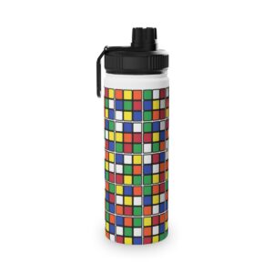 Rubik's Cube Water Bottle Scrambled