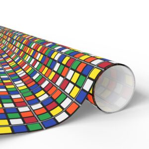 Scrambled Cubes Rubik's Cube Gift Wrap - Wrapping Paper - Christmas, Holiday, Birthday, Present